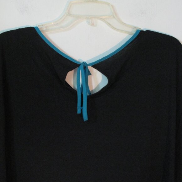 * 2/$15 Lauren Conrad Top Small Black White Stripes Lightweight Crop Excellent - Picture 7 of 7